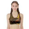 Witch on Moon Sports Bra with Border View1