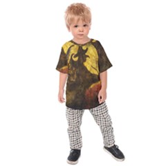 Witch On Moon Kids Raglan Tee