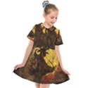 Witch on Moon Kids  Short Sleeve Shirt Dress View1