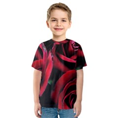 Red Roses Kids  Sport Mesh Tee