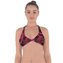 Red Roses Halter Neck Bikini Top View1