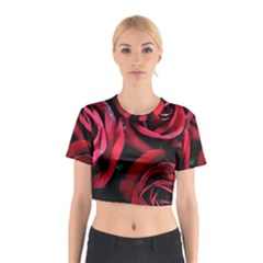 Red Roses Cotton Crop Top