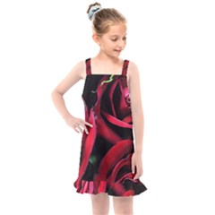 Red Roses Kids  Overall Dress by bloomingvinedesign