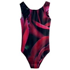 Red Roses Kids  Cut-out Back One Piece Swimsuit