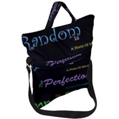 Random Fold Over Handle Tote Bag by raeraeshescrafty