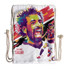 Mo Salah The Egyptian King Drawstring Bag (large) by 2809604