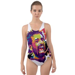 Mo Salah The Egyptian King Cut-out Back One Piece Swimsuit by 2809604