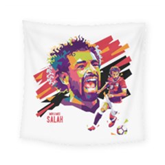 Mo Salah The Egyptian King Square Tapestry (small)