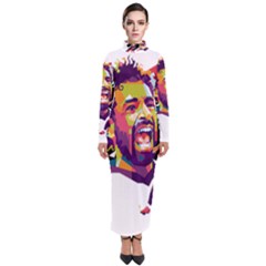 Mo Salah The Egyptian King Turtleneck Maxi Dress