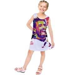 Mo Salah The Egyptian King Kids  Tunic Dress