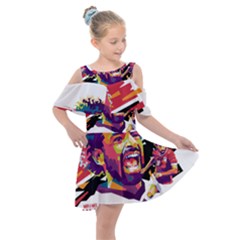 Mo Salah The Egyptian King Kids  Shoulder Cutout Chiffon Dress by 2809604