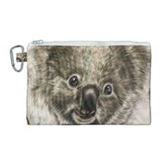 Koala Bear Canvas Cosmetic Bag (large) by ArtByThree