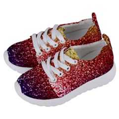 Rainbow Glitter Graphic Kids  Lightweight Sports Shoes by bloomingvinedesign