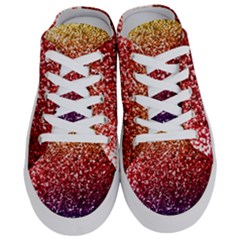 Rainbow Glitter Graphic Half Slippers