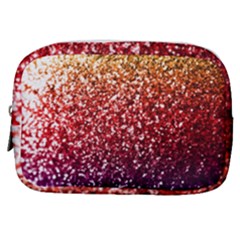 Rainbow Glitter Graphic Make Up Pouch (small)