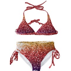 Rainbow Glitter Graphic Kids  Classic Bikini Set