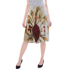 Holy Land Flowers 3 Midi Beach Skirt by DeneWestUK