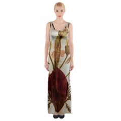 Holy Land Flowers 3 Maxi Thigh Split Dress by DeneWestUK