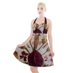 Holy Land Flowers 3 Halter Party Swing Dress 