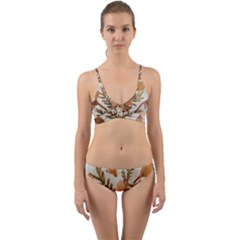 Holy Land Flowers 4 Wrap Around Bikini Set