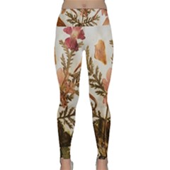 Holy Land Flowers 4 Lightweight Velour Classic Yoga Leggings by DeneWestUK