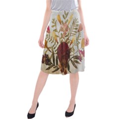 Holy Land Flowers 5 Midi Beach Skirt by DeneWestUK