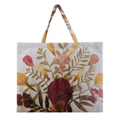 Holy Land Flowers 5 Zipper Large Tote Bag by DeneWestUK