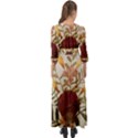 Holy Land Flowers 5 Button Up Boho Maxi Dress View2