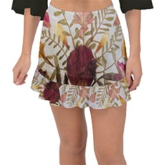 Holy Land Flowers 5 Fishtail Mini Chiffon Skirt