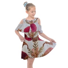 Holy Land Flowers 6 Kids  Shoulder Cutout Chiffon Dress by DeneWestUK