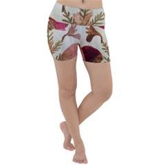 Holy Land Flowers 6 Lightweight Velour Yoga Shorts