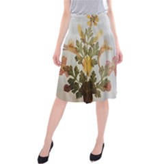 Holy Land Flowers 7 Midi Beach Skirt by DeneWestUK