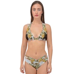 Holy Land Flowers 7 Double Strap Halter Bikini Set