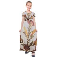 Holy Land Flowers 8 Kids  Short Sleeve Maxi Dress