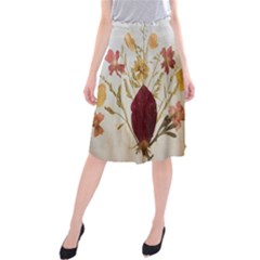 Holy Land Flowers 9 Midi Beach Skirt by DeneWestUK