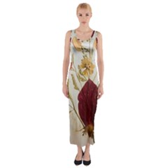 Holy Land Flowers 9 Fitted Maxi Dress by DeneWestUK