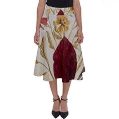 Holy Land Flowers 9 Perfect Length Midi Skirt by DeneWestUK