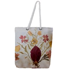 Holy Land Flowers 9 Full Print Rope Handle Tote (large)