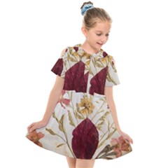 Holy Land Flowers 9 Kids  Short Sleeve Shirt Dress