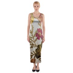 Holy Land Flowers 10 Fitted Maxi Dress by DeneWestUK