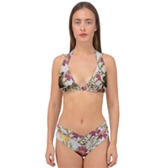 Holy Land Flowers 10 Double Strap Halter Bikini Set