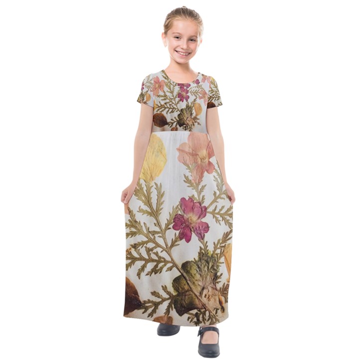 Holy Land Flowers 10 Kids  Short Sleeve Maxi Dress