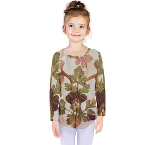 Holy Land Flowers 12 Kids  Long Sleeve Tee by DeneWestUK