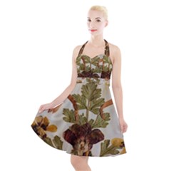 Holy Land Flowers 12 Halter Party Swing Dress 