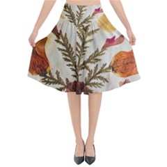 Holy Land Flowers 13 Flared Midi Skirt