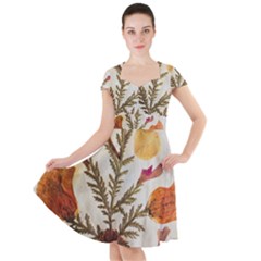 Holy Land Flowers 13 Cap Sleeve Midi Dress