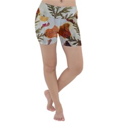 Holy Land Flowers 13 Lightweight Velour Yoga Shorts