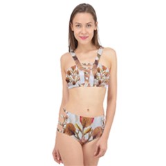 Holy Land Flowers 14 Cage Up Bikini Set