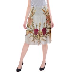 Holy Land Flowers 15 Midi Beach Skirt by DeneWestUK