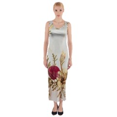 Holy Land Flowers 15 Fitted Maxi Dress by DeneWestUK